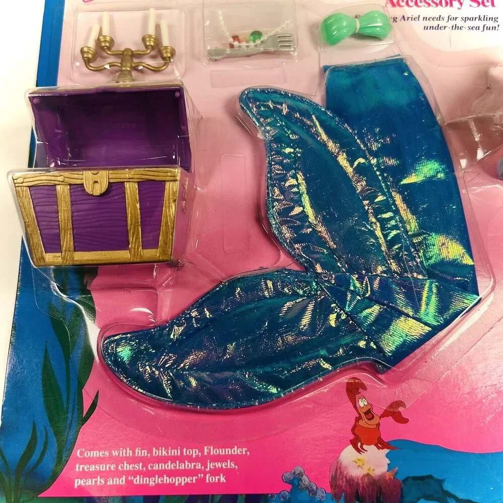VTG Disney Little Mermaid ARIEL’S UNDER THE SEA TREASURES Accessory Set Tyco NOS
